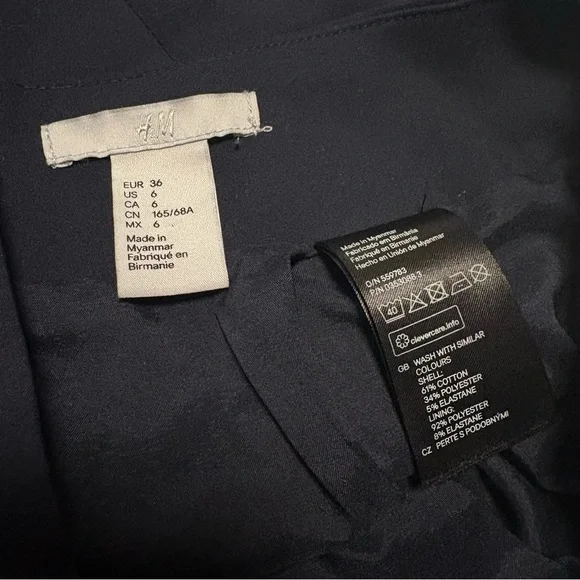 H&M Blue Mini Pencil Skirt for Work - Picture 3 of 3